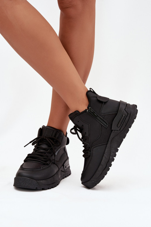 zapatillas Femenino con una plataforma Big Star SS274509 de color negro zapatillas Femenino con una plataforma Big Star SS274509 de color negro