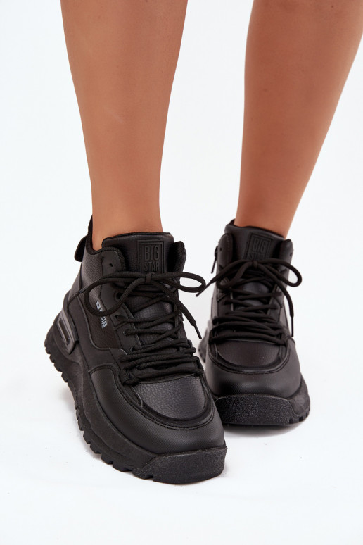 zapatillas Femenino con una plataforma Big Star SS274509 de color negro zapatillas Femenino con una plataforma Big Star SS274509 de color negro