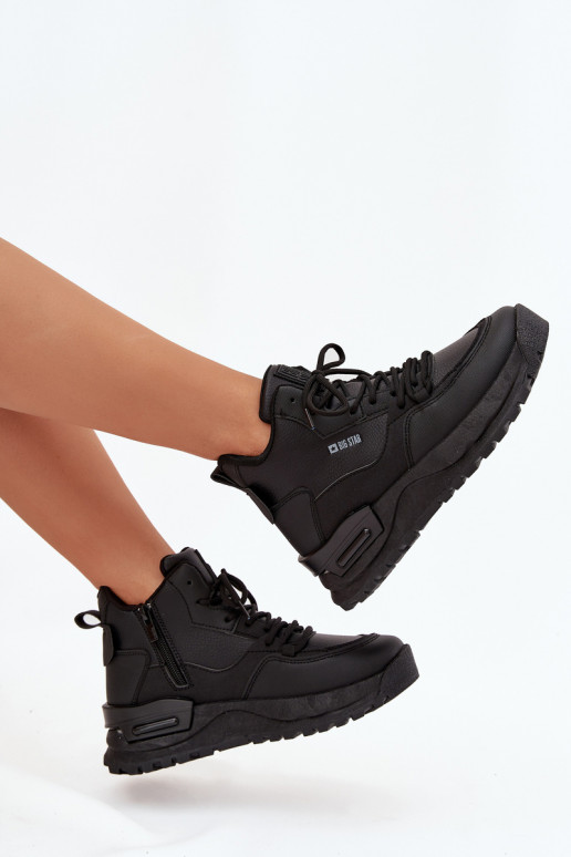 zapatillas Femenino con una plataforma Big Star SS274509 de color negro zapatillas Femenino con una plataforma Big Star SS274509 de color negro