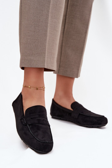 Mocasines Mocasines apartamento de mujeres de color negro Roseline