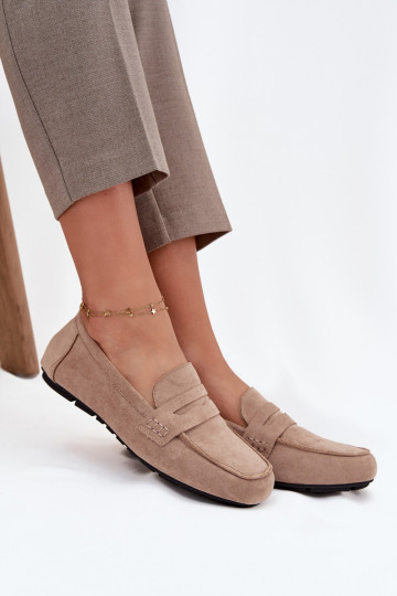 Mocasines Mocasines apartamento de mujeres beige Roseline