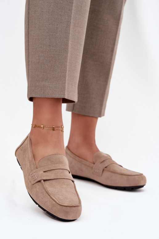 Mocasines Mocasines apartamento de mujeres beige Roseline