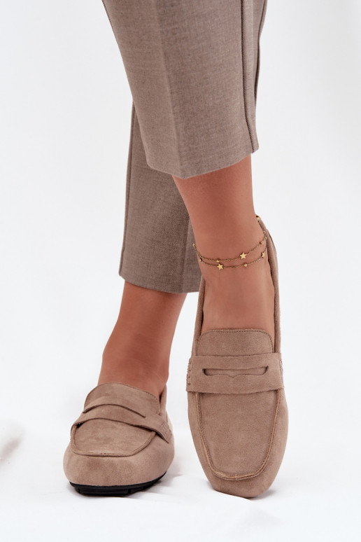 Mocasines Mocasines apartamento de mujeres beige Roseline