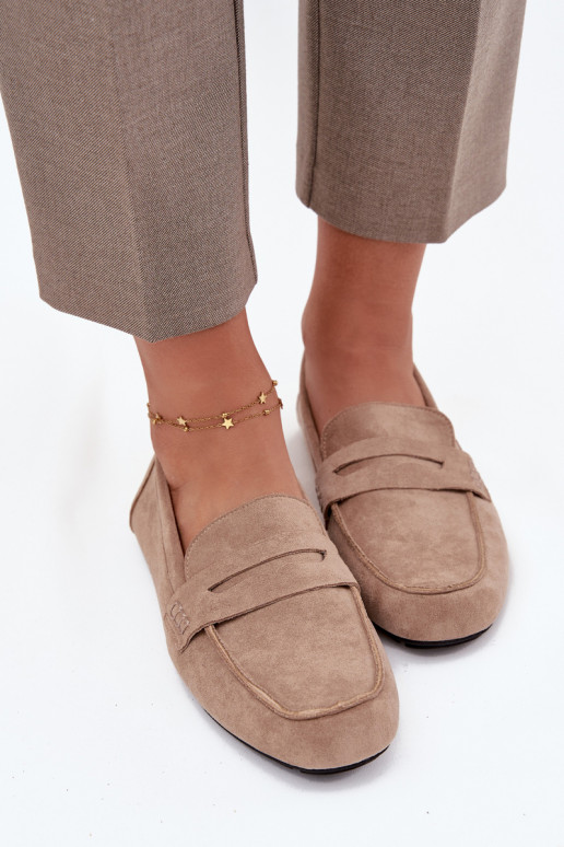 Mocasines Mocasines apartamento de mujeres beige Roseline