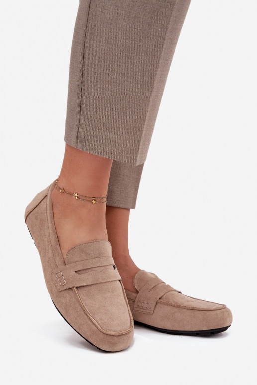 Mocasines Mocasines apartamento de mujeres beige Roseline