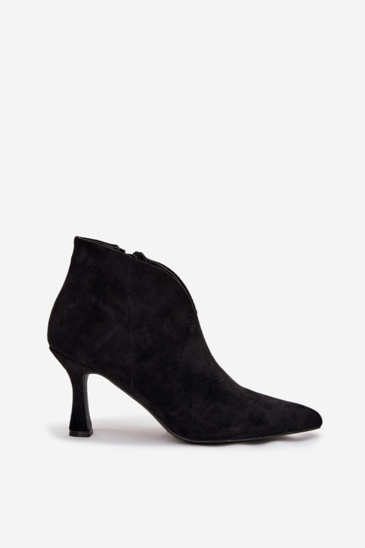 zapatos de tacón bajo para mujer con tacones finos de gamuza ecológicaoAe de color negro Jolivra zapatos de tacón bajo para mujer con tacones finos de gamuza ecológicaoAe de color negro Jolivra