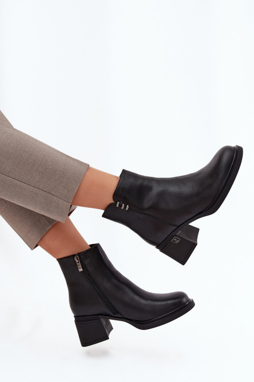 Piel calentamiento Botas de mujer reloj Vinceza 91159 de color negro Piel calentamiento Botas de mujer reloj Vinceza 91159 de color negro