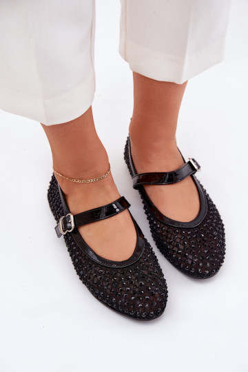 Decorado bailarinas Femenino con correas I con hebillas de color negro Avirae