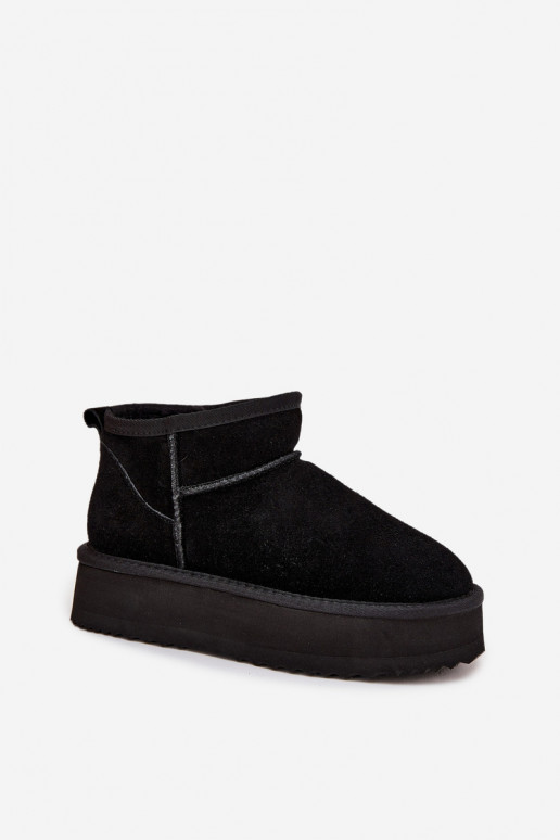 de gamuza Botas de nieve Femenino con una plataforma Vinceza 97962 de color negro de gamuza Botas de nieve Femenino con una plataforma Vinceza 97962 de color negro