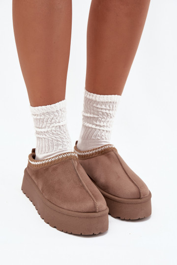 Bajo Botas de nieve FemeninoHaftem con una plataforma beige Activadorirya