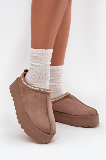Bajo Botas de nieve FemeninoHaftem con una plataforma beige Activadorirya 2