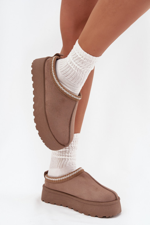 Bajo Botas de nieve FemeninoHaftem con una plataforma beige Activadorirya