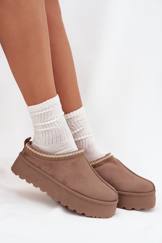 Bajo Botas de nieve FemeninoHaftem con una plataforma beige Activadorirya
