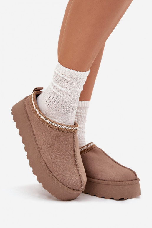 Bajo Botas de nieve FemeninoHaftem con una plataforma beige Activadorirya