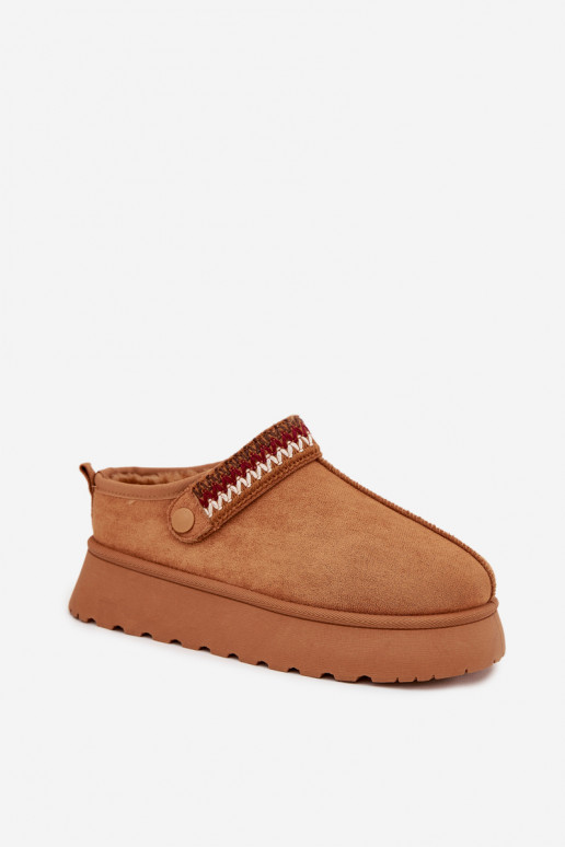 Botas de nieve baja de las mujeresRuchomym Tirasem I Haftem con una plataforma color marrón Lyrisse Botas de nieve baja de las mujeresRuchomym Tirasem I Haftem con una plataforma color marrón Lyrisse