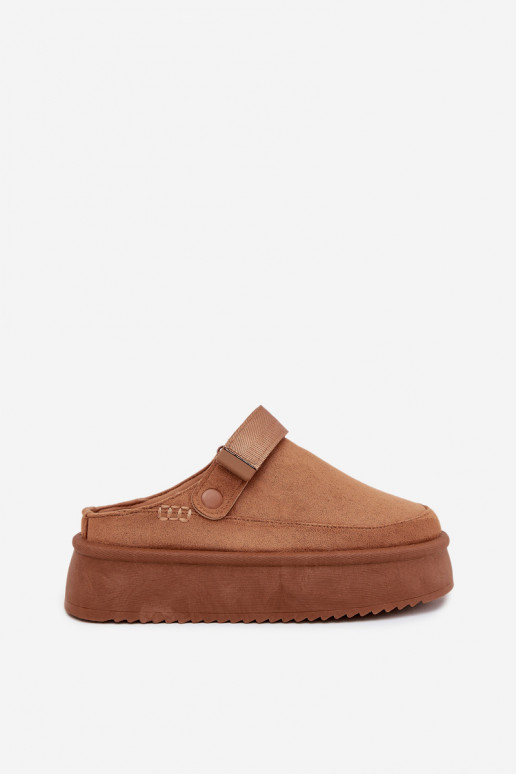 Botas de nieve Femenino con una plataformacon cierre adhesivoem color marrón Jorielle