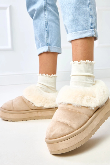 Botas de nieve cortas acolchadas con piel Almeida 2