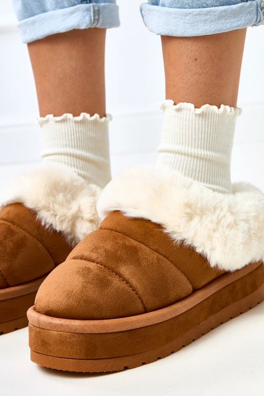 Botas de nieve cortas acolchadas con... Botas de nieve cortas acolchadas con...