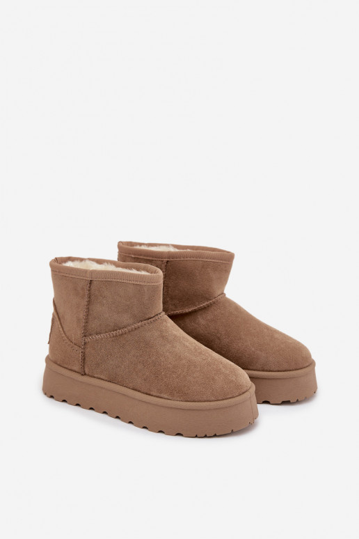 Botas de nieve Infantil calentamiento con pelo dentro SS374020 beige