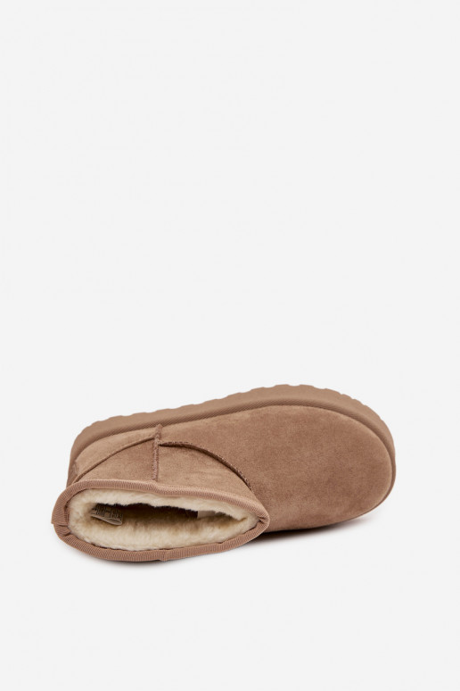 Botas de nieve Infantil calentamiento con pelo dentro SS374020 beige