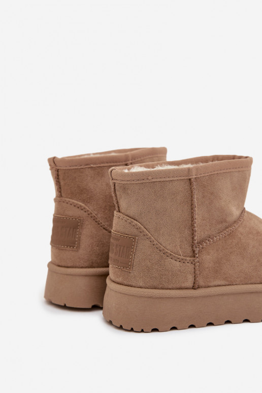 Botas de nieve Infantil calentamiento con pelo dentro SS374020 beige