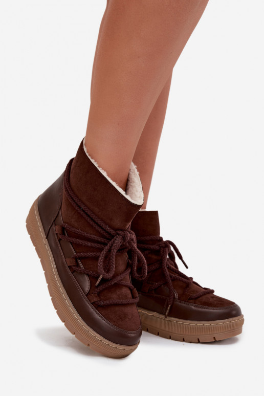 Botas de nieve Femenino con detalles elegantes CzekoladoAe Rebekah Botas de nieve Femenino con detalles elegantes CzekoladoAe Rebekah