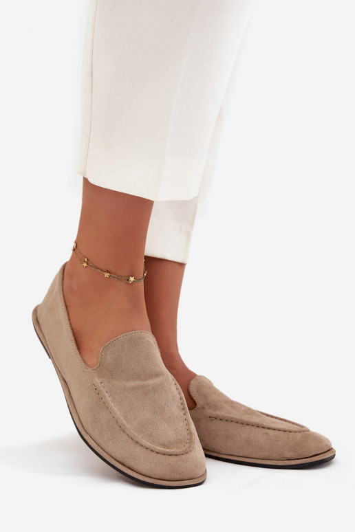 mocasines de mujerde gamuza ecológicau isósceles beige Miryelle mocasines de mujerde gamuza ecológicau isósceles beige Miryelle