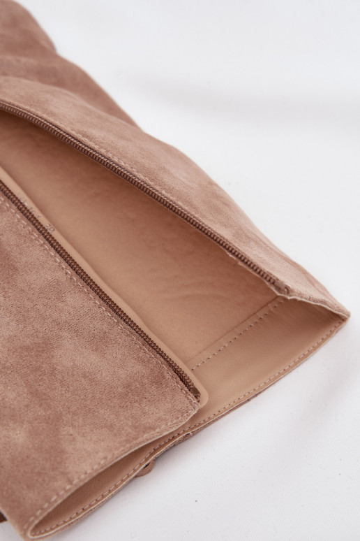 Botas de caña alta de estilo cowboy para mujer con flecos y tacones color beige Tivara Botas de caña alta de estilo cowboy para mujer con flecos y tacones color beige Tivara