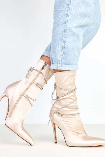 Botines color champán de... 2