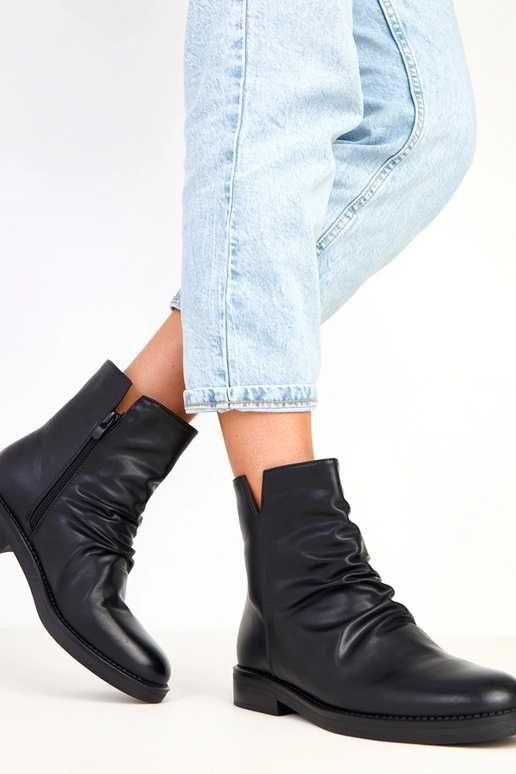 Botines negros para mujer con... Botines negros para mujer con...