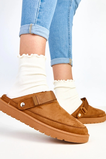 Botines marrones con velcro Miluska 2