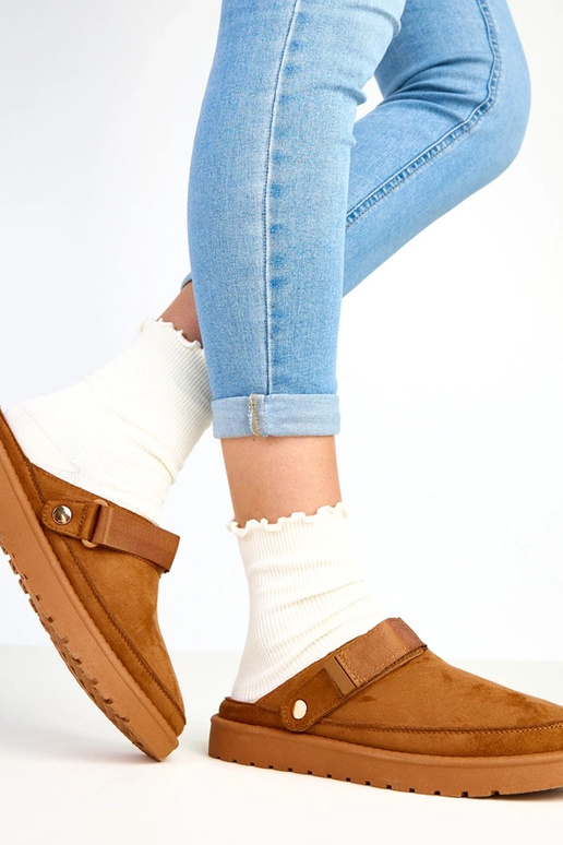 Botines marrones con velcro Miluska Botines marrones con velcro Miluska