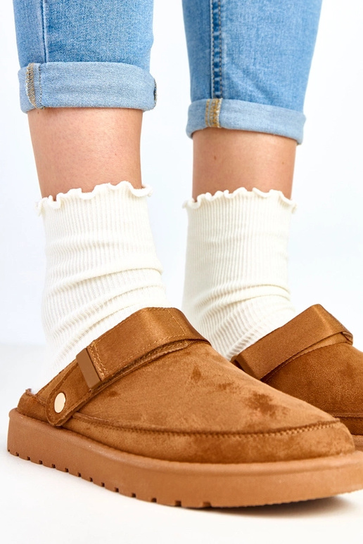 Botines marrones con velcro Miluska Botines marrones con velcro Miluska