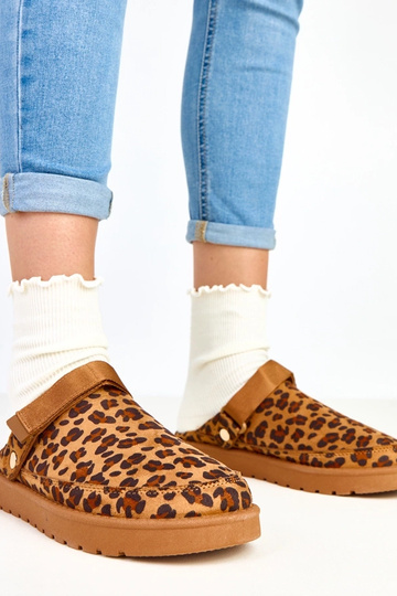 Botines de leopardo con velcro Miluska