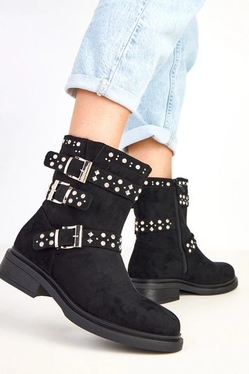 Botines negros con...