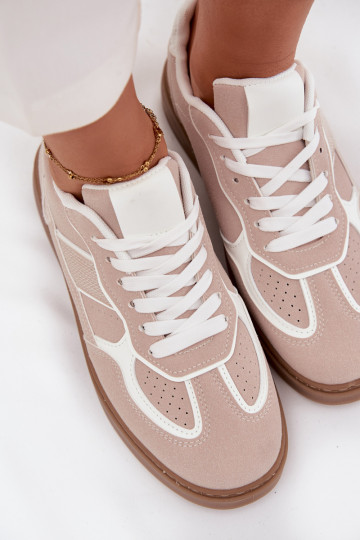 Bajo Zapatillas modelo zapatos. Femenino beige Brenelle