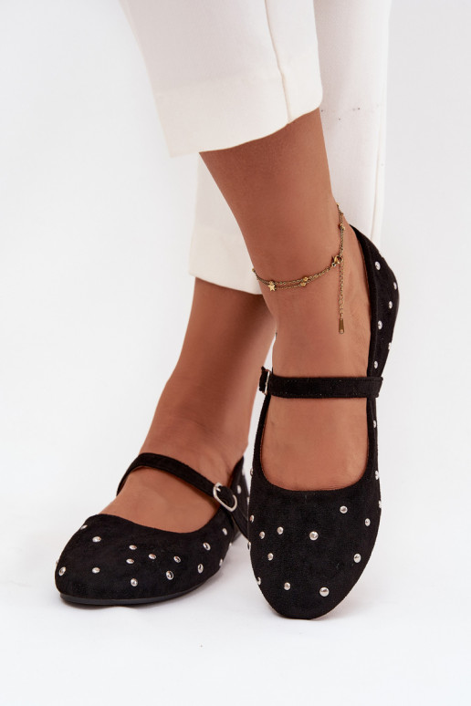 Decorado bailarinas Femenino con correas de color negro Olivisse Decorado bailarinas Femenino con correas de color negro Olivisse