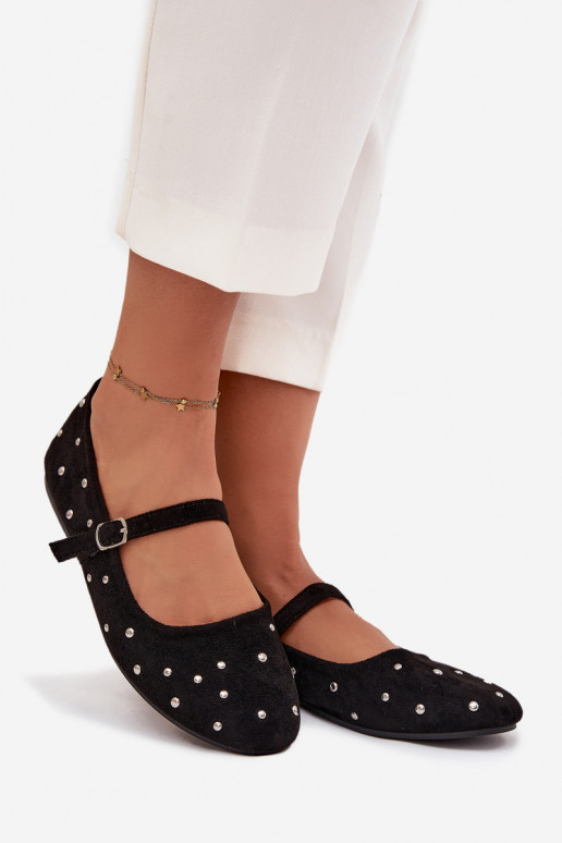 Decorado bailarinas Femenino con correas de color negro Olivisse Decorado bailarinas Femenino con correas de color negro Olivisse