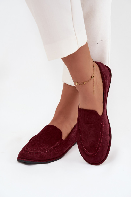mocasines de mujerde gamuza ecológicau isósceles borgoña Miryelle mocasines de mujerde gamuza ecológicau isósceles borgoña Miryelle