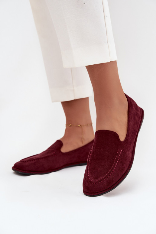 mocasines de mujerde gamuza ecológicau isósceles borgoña Miryelle mocasines de mujerde gamuza ecológicau isósceles borgoña Miryelle