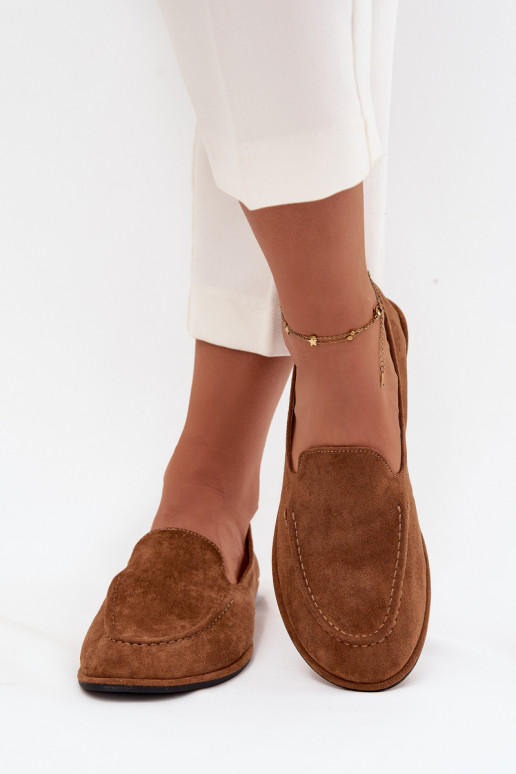 mocasines de mujerde gamuza ecológicau isósceles color marrón Miryelle mocasines de mujerde gamuza ecológicau isósceles color marrón Miryelle
