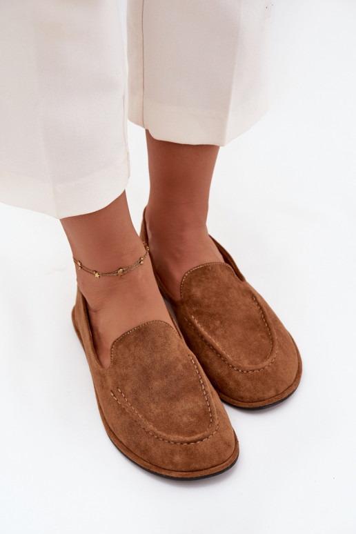 mocasines de mujerde gamuza ecológicau isósceles color marrón Miryelle mocasines de mujerde gamuza ecológicau isósceles color marrón Miryelle