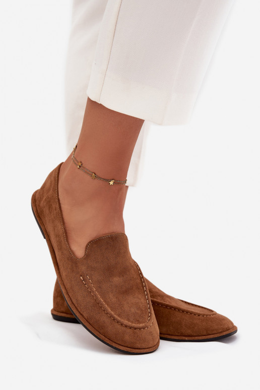 mocasines de mujerde gamuza ecológicau isósceles color marrón Miryelle mocasines de mujerde gamuza ecológicau isósceles color marrón Miryelle