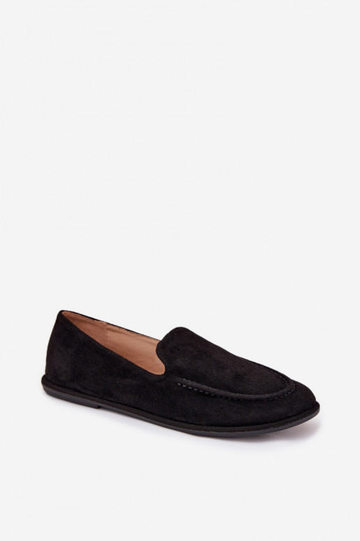 mocasines de mujerde gamuza ecológicau isósceles de color negro Miryelle mocasines de mujerde gamuza ecológicau isósceles de color negro Miryelle