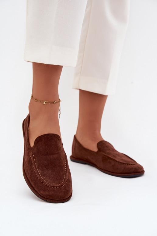 mocasines de mujerde gamuza ecológicau isósceles color marrón Miryelle mocasines de mujerde gamuza ecológicau isósceles color marrón Miryelle