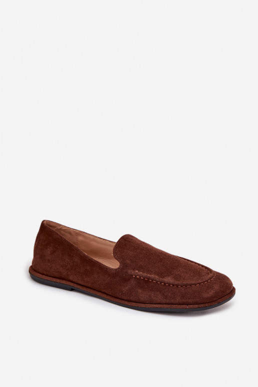 mocasines de mujerde gamuza ecológicau isósceles color marrón Miryelle mocasines de mujerde gamuza ecológicau isósceles color marrón Miryelle