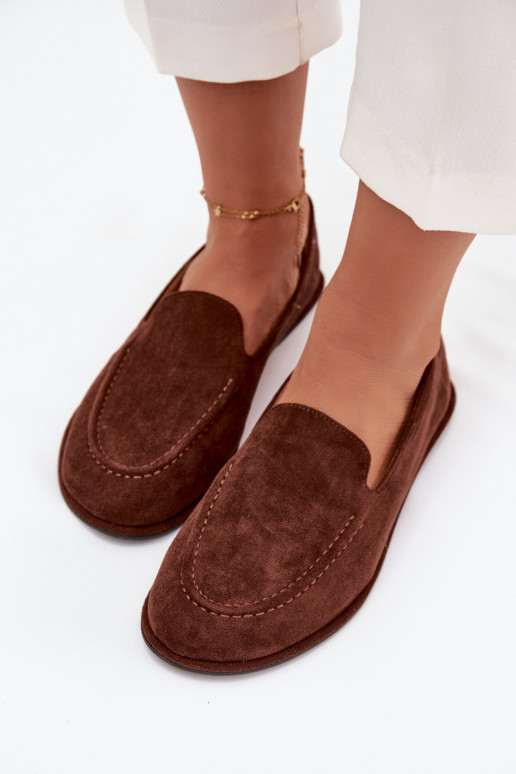 mocasines de mujerde gamuza ecológicau isósceles color marrón Miryelle mocasines de mujerde gamuza ecológicau isósceles color marrón Miryelle