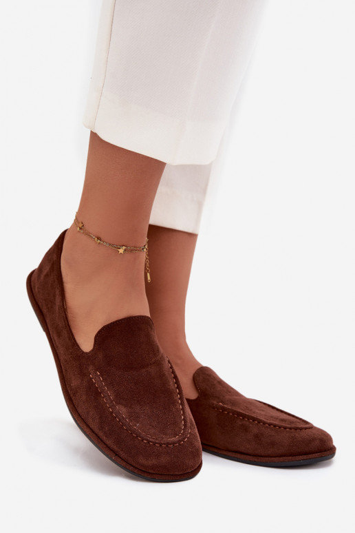 mocasines de mujerde gamuza ecológicau isósceles color marrón Miryelle mocasines de mujerde gamuza ecológicau isósceles color marrón Miryelle