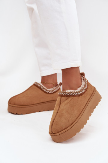 Botas de nieve Mujer bajaHaftem con una plataforma color marrón Taliah 2