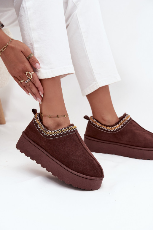 Botas de nieve Mujer bajaHaftem con una plataforma CzekoladoAe Taliah Botas de nieve Mujer bajaHaftem con una plataforma CzekoladoAe Taliah